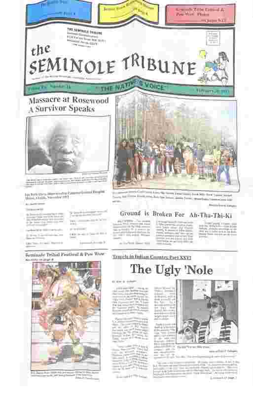 Newspaper Article - The Seminole Tribune 